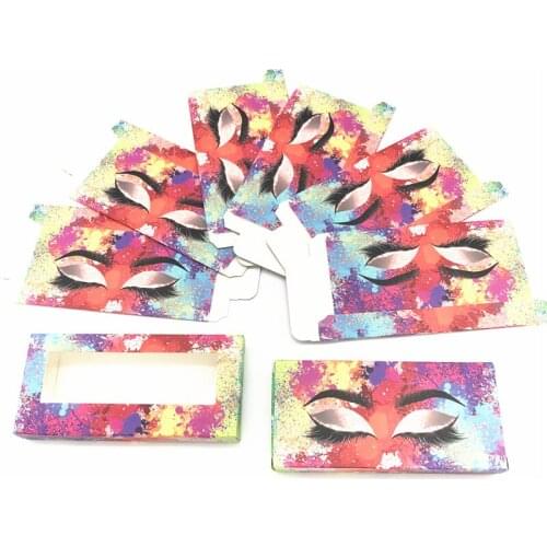 Wholesale eyelash packaging box lashes boxes packaging custom logo 3d mink eyelashes faux cils magnetic drawer case bulk vendors