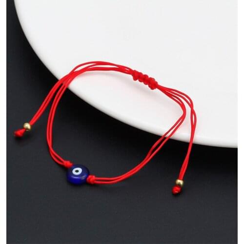 Handmade Braided Red Thread String Evil Eye Bracelets For Women Men Charm Friendship Lucky Jewelry Female Gift Adjustable size