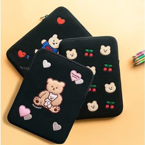 Fashion cute cartoon 2020 new girls shockproof ipad pro 12.9 pouch 9.7 10.2 10.5 11inch tablet protective sleeve case liner bag