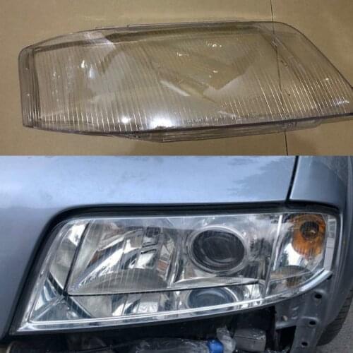 For audi A6 C5 1999-2002 lens Transparent lampshade Headlight cover transparent plastic Lamp protection cover Glass cover