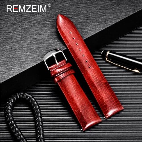 Lizard Pattern Leather Watch Strap Colorful Bracelet Women Watchbands 14mm 16mm 18mm 20mm 22mm Straps Watch Accessories