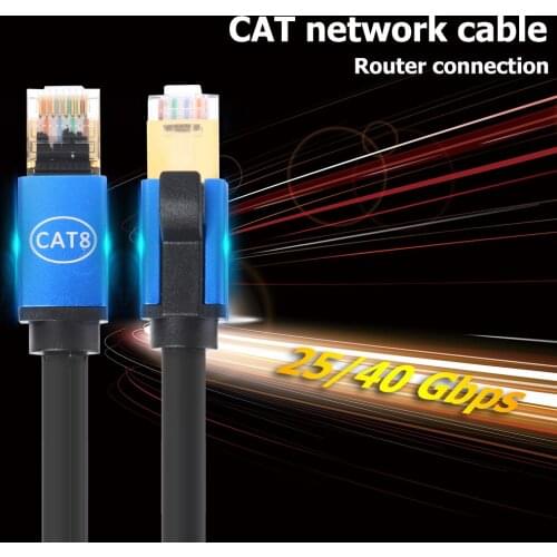 4/5/6M Cat8 Ethernet Cable STP 40Gbps Super Speed Cat 8 RJ45 26AWG LAN Network Cable Patch Cord for Router Modem Switch PC