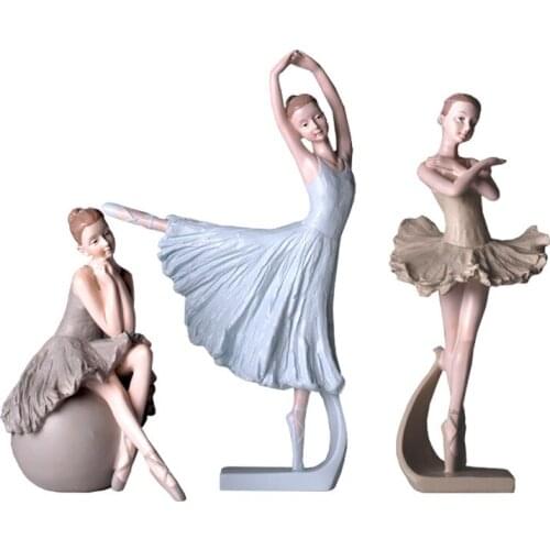 Nordic Art Cute Ballet Girl Crafts Creative Childrens Room Desktop Decoration Gift