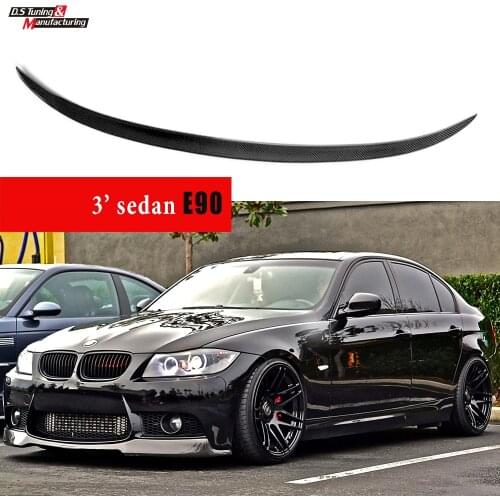 2005 - 2011 For BMW 3 Series E90 Sedan & E90 M3 Carbon Fiber Rear Trunk Spoiler Car Styling