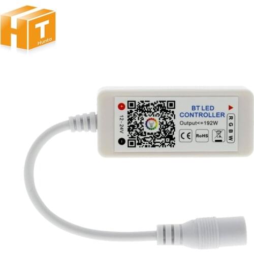 Mini LED RGBW Bluetooth 4.0 Controller For LED Strip Light DC 12-24V Mini Wireless IOS/Android Bluetooth RGBWW LED Controller