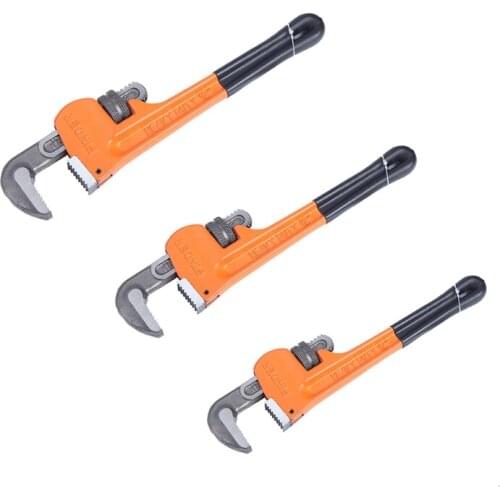 Pipe Wrench Heavy Duty Precision Machine Teeth Comfortable to Hold Stable Repair