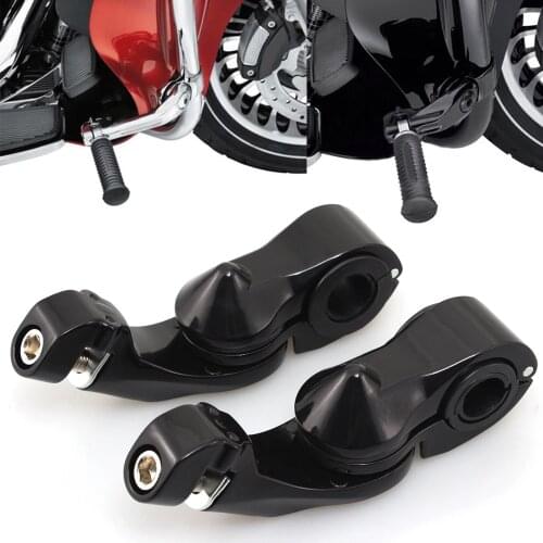 Universal 32mm 1-1/4" Highway Engine Crash Bar Guards Short Angled Foot Pegs Mount Kit For harley Yamaha Cafe racer Chopper