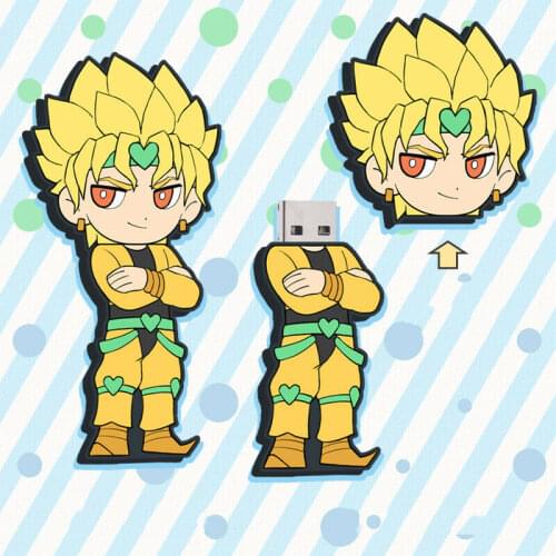 Kawaii JoJos Bizarre Adventure JOJO Anime Cosplay USB Stick Flash Drive Memory Stick Storage Cosplay Props DIO Accessories Gift