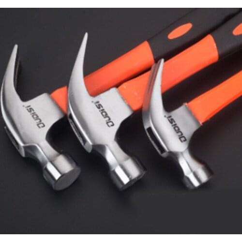 Hardened Electric Wood Plywood Wooden Claw Hammer Woodworking Hammer Bag Plastic Handle Rectangular Handle Hammer