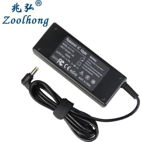 Zoolhong 19V 4.74A 5.5*1.7 Laptop Adapter AC Charger Battery Power Supply For Acer