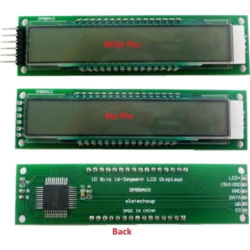 10 bit 16-Seg SPI LED Display Serial LCD UNO MEGA2560 with Arduino example SKETCH