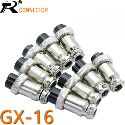 1pc GX16 XLR 16mm 2 3 4 5 6 7 8 9 10 Pin Female Plug Chassis Mount Socket Aviation Connector High Quality