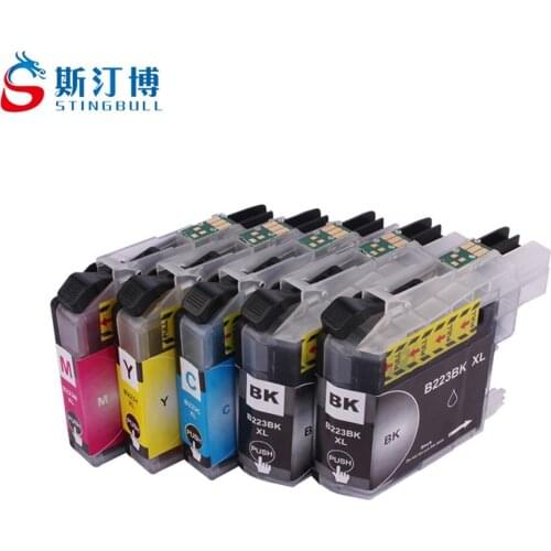 5 PCS Compatible LC223 Color Ink Cartridges For Brother DCP-J4120DW MFC-J4420DW J4620DW J4625DW J5320DW J5620DW J5625DW J5720DW