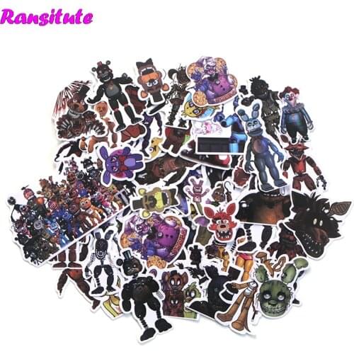 58pcs/set Horror Movie Doodle Sticker Kids DIY Skateboard Laptop Luggage Mobile Phone Bike Bicycle Waterproof Sticker