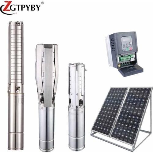 6 inch hybrid solar water pump well submersible system