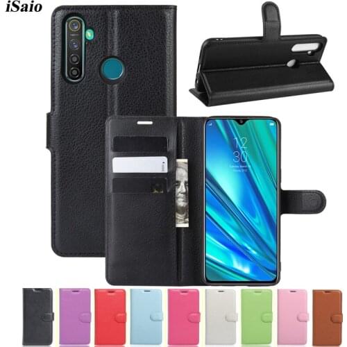 For OPPO Realme 5 5pro Q Wallet Case Leather Cover for OPPO Realme 5 pro Q Flip Phone Case TPU Shell Stand with Card Holders