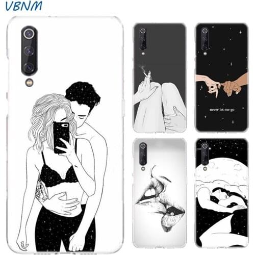 Sketch Couple Case For Xiaomi MI Poco X3 NFC M3 Note 11 10 9 8 lite A3 S2 5X 6X CC9 CC9E 9SE 8SE 9T F1 Cover