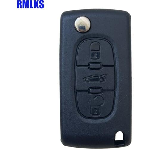 For Citroen peugeot 207 208 407 408 307 308 607 Remote Key Case Shell Key Cover 3 Buttons Flip Key Case CE0523 CE0536 VA2/HU83