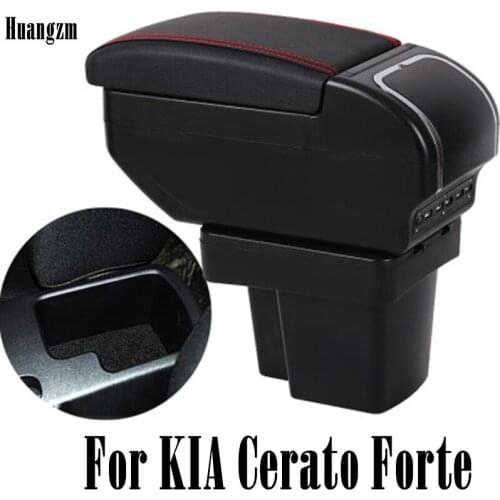 For KIA Cerato/Forte/k3 armrest box 9USB 2009-2016 2010 2011 2012 2013 2014 2015
