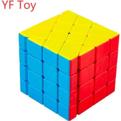 Fanxin 4x4x4 Wind Fire Wheel Magic Cubes Multi-Color Stickerless Safe ABS 4x4 Windmill Magic Square Cubo Magico IQ Game Toy Gift
