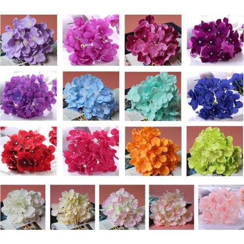 Hot sale 10 pcs/lot 15cm Large Hydrangea flowers artificial silk flowers home decoration ,wedding Party DIY decoration XQH002