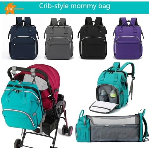 Customized With Your Logo Name Mommy Diaper Bag Mom Large-Capacity Travel Diaper Backpack Maternity Care Female Bag Nursing Bag