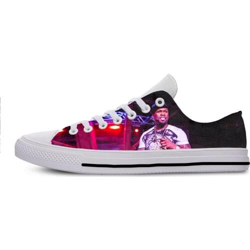 2019 Hot Cool Fashion High Quality Harajuku Funny Sneakers Handiness Casual Shoes 3D Printed For Men Women Hip Hop 50 Cent