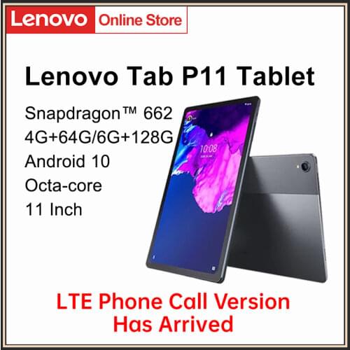 Global Firmware Lenovo Tab P11 Or Xiaoxin Pad 11 inch WIFI 2K LCD Screen Snapdragon Octa Core 6GB 128GB Tablet Android 10