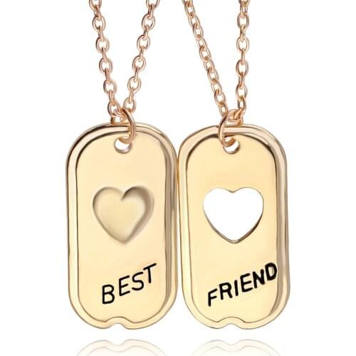 New Arrival Best Friends BFF Necklace High Quality Alloy Necklace Jewelry Wholesale 12sets/lot
