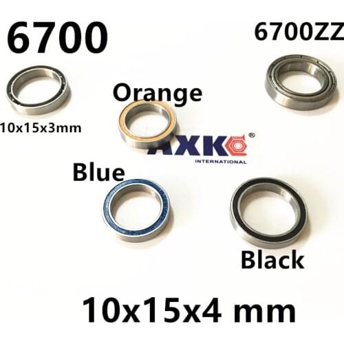 6700RS Bearing ABEC-3 6700ZZ 6700 10x15x4 mm Thin Section 6700-2RS Ball Bearings 61700 ( 6700 61700 BA10-15 A-1510 10*15*3 mm)