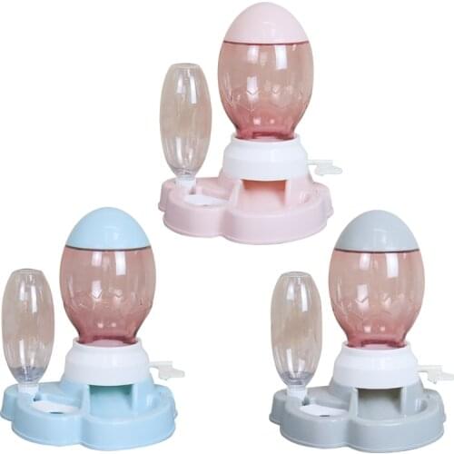 Pet Bowl Fountain Automatic Water Food Feeder Dispenser Container for Cats Dogs Drinking Eating