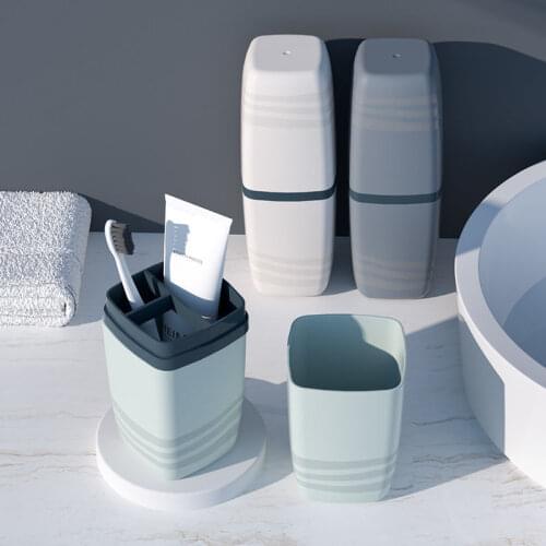 Portable Toothbrush Toothpaste Holder Storage Case Box Organizer Household Storage Cup Outdoor Holder Bathroom Accessory Travel