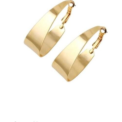 Ex1300 Europe Gothic punk Vintage personality geometry Water droplets studs earrings 2021 trend Womens Jewelry Accessories