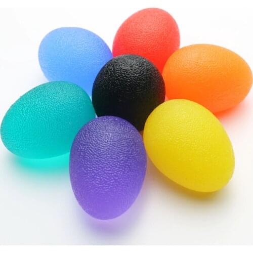 Silicone Hand Grip Ball Egg Men Women Gym Fitness Finger Heavy Exerciser Strength Muscle Recovery Gripper Trainer