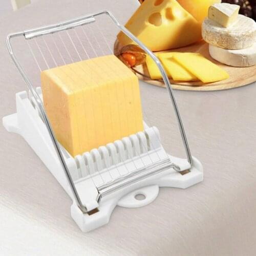 Luncheon meat slicer 10 Cutting Wire in Stainless Steel for Eggs Soft Food Cheese Fruit Sushi Cutter Canned Meat Slice Gadget
