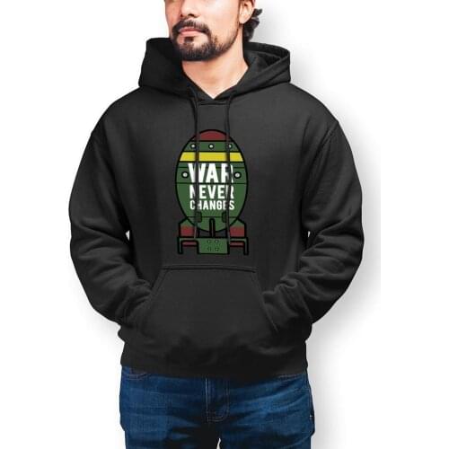 Fallout 4 Hoodie Cool Long Sleeve Cotton Hoodies Mens Warm Outdoor Pullover Hoodie XL