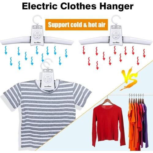 110V-220V Smart Electric Clothes Hanger Drying Dryer Shoes Hot & Cold Air Rack