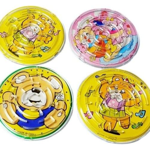 1 Pc ROUND 7.5cm Pinball Puzzle Maze Game Party Gift Gag Pinata Bag Filler Loot School Toys Good For Favors Supplies Novelties