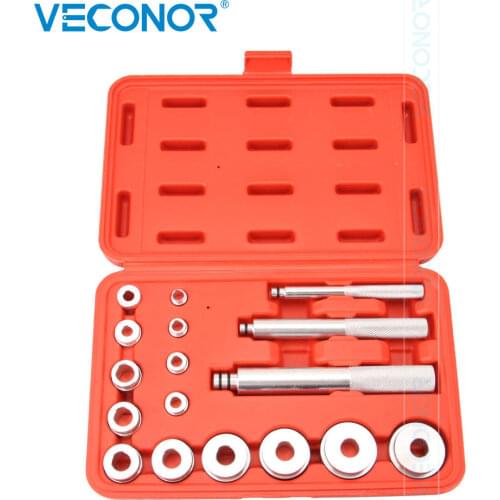 17 Pcs Wheel Bearing Race Seal Bush Driver Master Tool Set Aluminum Axle Set Color Send Randomly