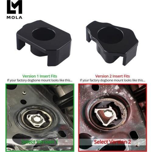 Billet Aluminum MQB Dogbone Mount Insert MKVII For Volkswagen Golf/GTI/R, 8V For Audi A3 S3 RS3 MKIII FOR AUDI TT TTS TTRS