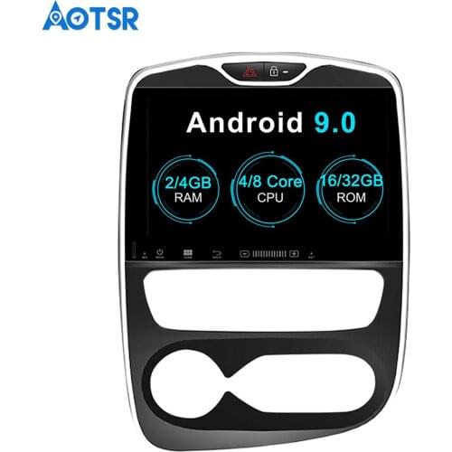 Aotsr Android 9.0 GPS navigation Car DVD Player For Renault Clio 2016-2018 multimedia 2 Din Radio Recorder 4GB+32GB 2GB+16GB