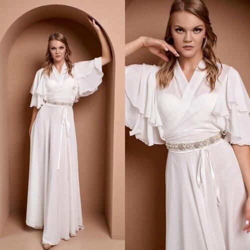 White Bridal Gowns Beaded Long Bathrobe Women Lingerie Nightgown Pajamas Sleepwear Womens Luxury Gowns Housecoat Nightwear