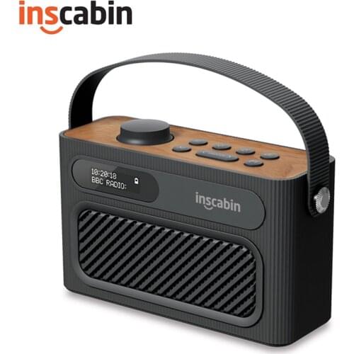 Inscabin M60 Stereo DAB Radio Portable Wireless Speaker with Bluetooth, FM/Beautiful design/Rechargable Battery