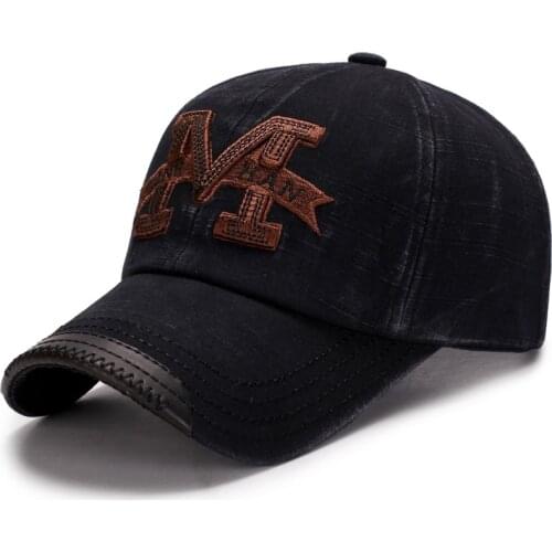 Snapback Cap Washed Hat Mens Leisure Old Baseball Cap Outdoor Embroidery Sunshade Hat Dad Hats for Men