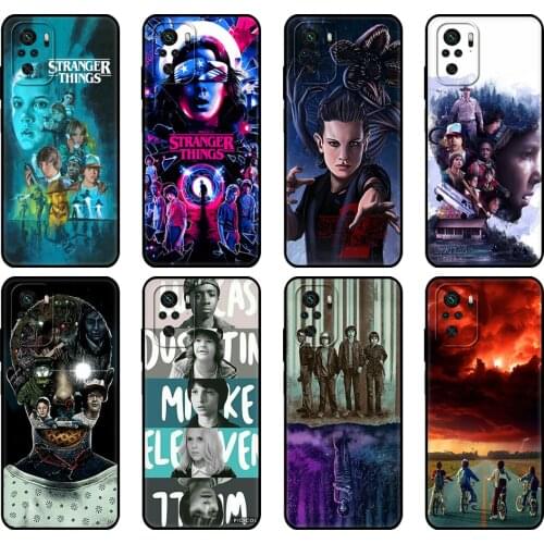 Black tpu Case For Xiaomi Redmi 9T Case Redmi Note 9T Note 10 5G 4G Pro 10S Case case Stranger Things Season 3