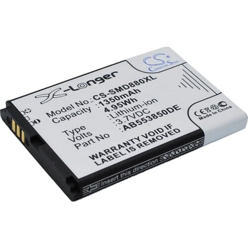 CS 1350mAh/4.95Wh battery for Samsung GT-B5702C,GT-B5712C, SGH-D880, SGH-D880i, SGH-D888, SGH-D988, SGH-I608