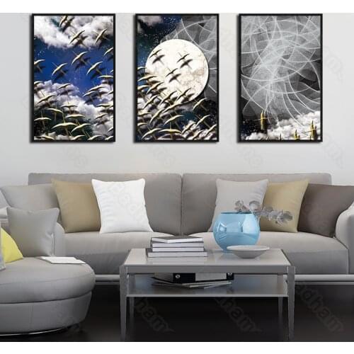 Living Room Decorative Painting Post-Modern Light Luxury Sofa Background Wall Hanging Painting Porch Bedroom Dining Room Mural