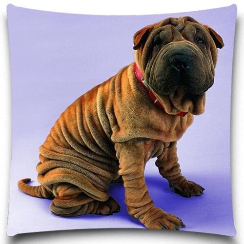 Long Shar pei Pillows Case Cotton Polyester Sofa Car Cotton Cushion Cover Creative Decoration