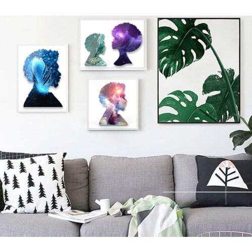 DIY Crystal Resin Epoxy Mold Head Swing Table Coaster Female Male Explosive Hair Cup Mat Mold DIY Accessories