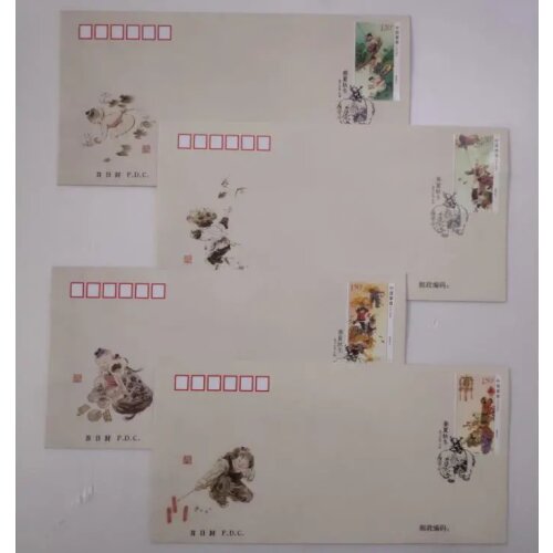 2017-6 spring, summer, autumn and winter ， Frist Day Cover China Post Stamps Postage Collection